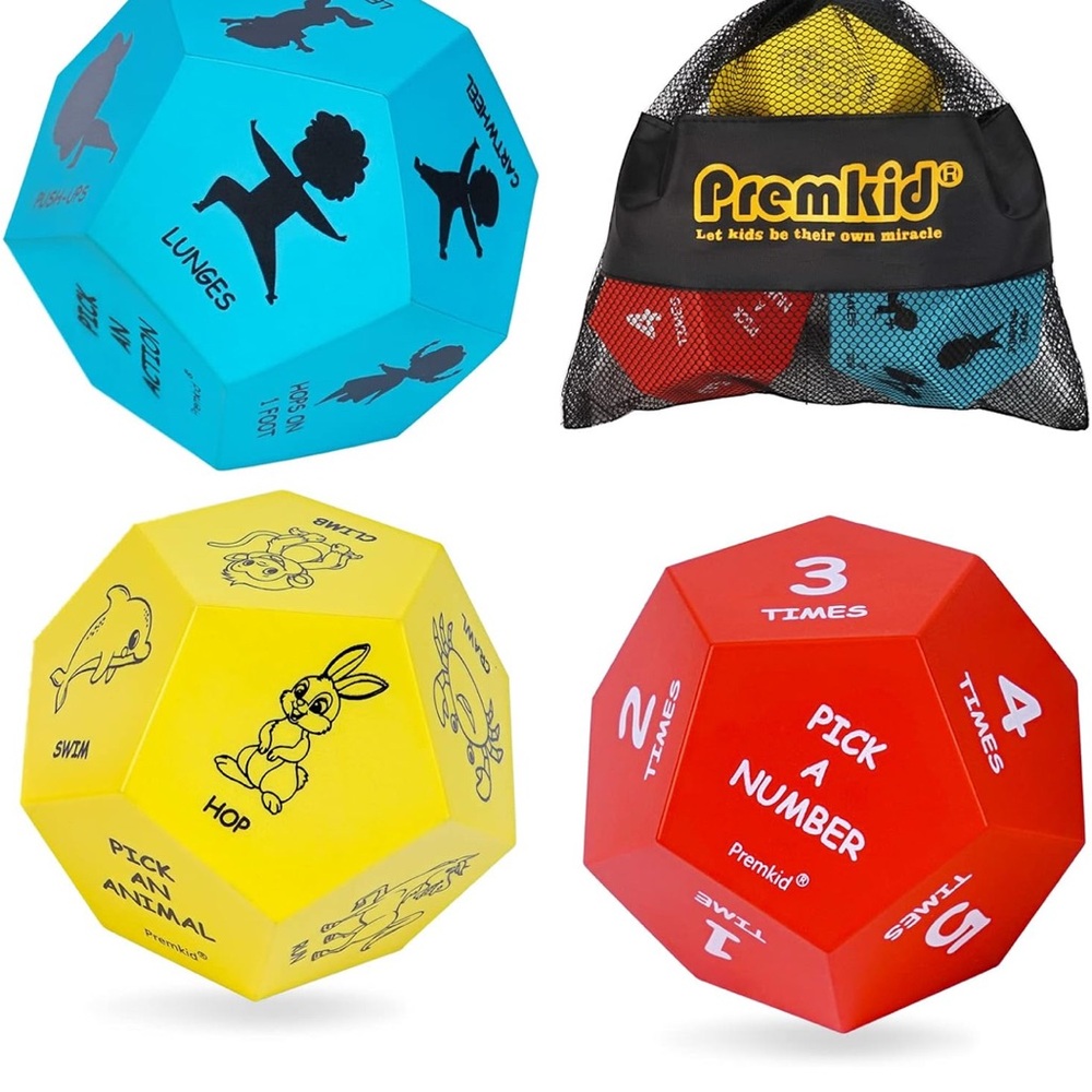 Colorful Activity Dice Set for Kids